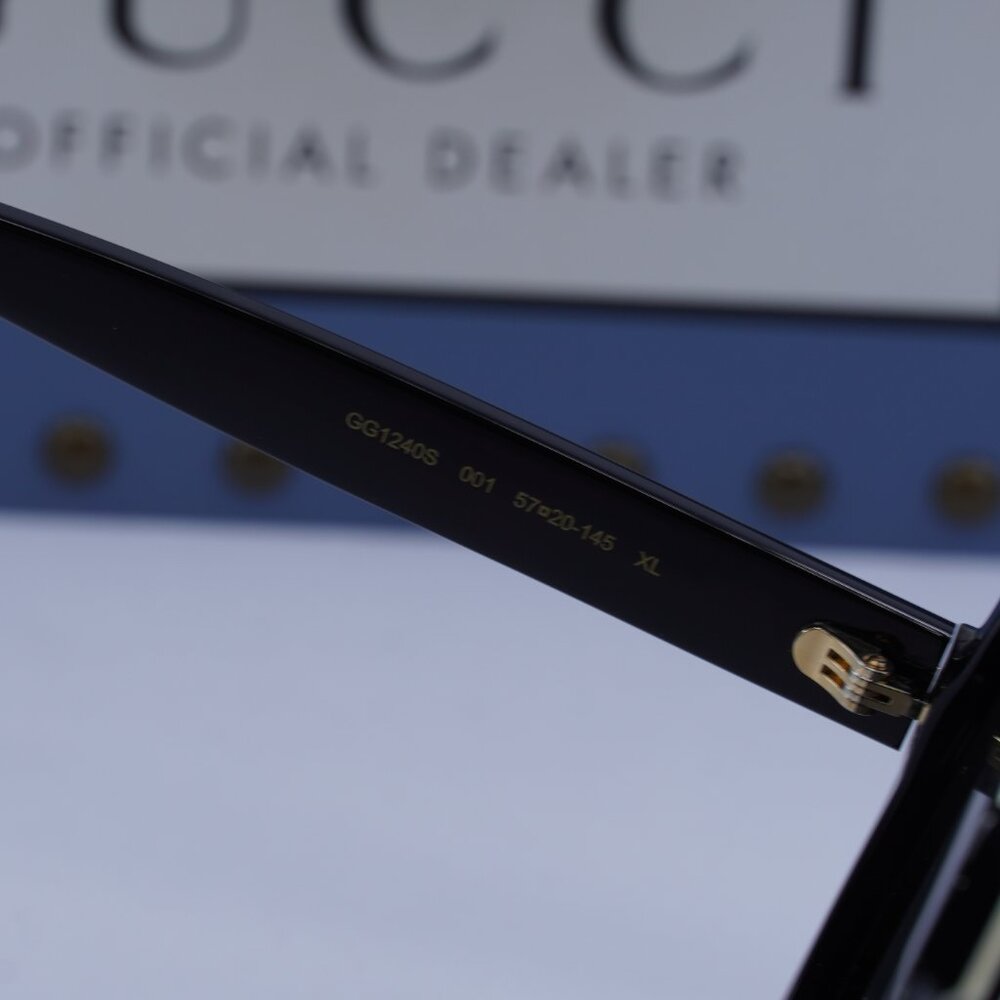 Gucci GG1240S 001 Round Sunglasses - Black\Grey - Picture 7 of 11